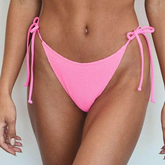 PacSun Pink Side Tie Bikini Bottoms - Picture 1 of 5